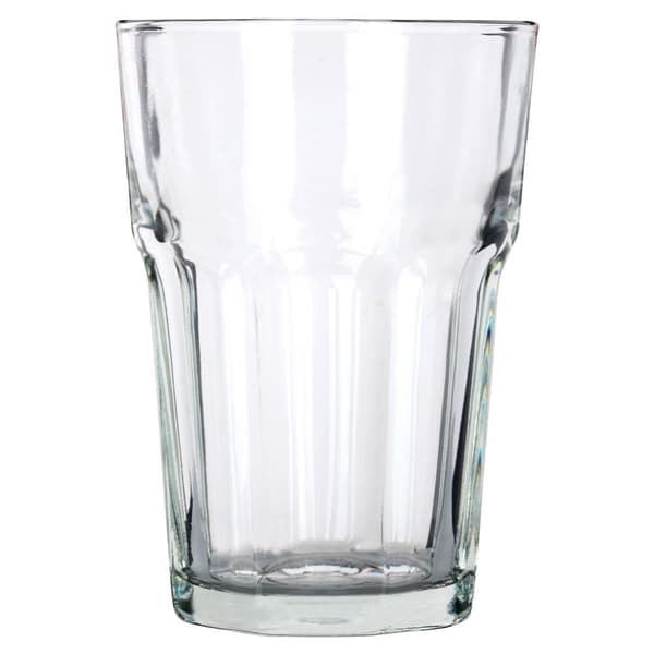 Sæt med seks glas, 360 ml - tykt klart glas, til alle drikkevarer