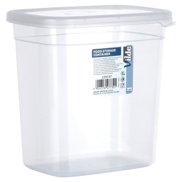 Kjøkkenbeholder 1,85 l - Perfekt for matoppbevaring og transport