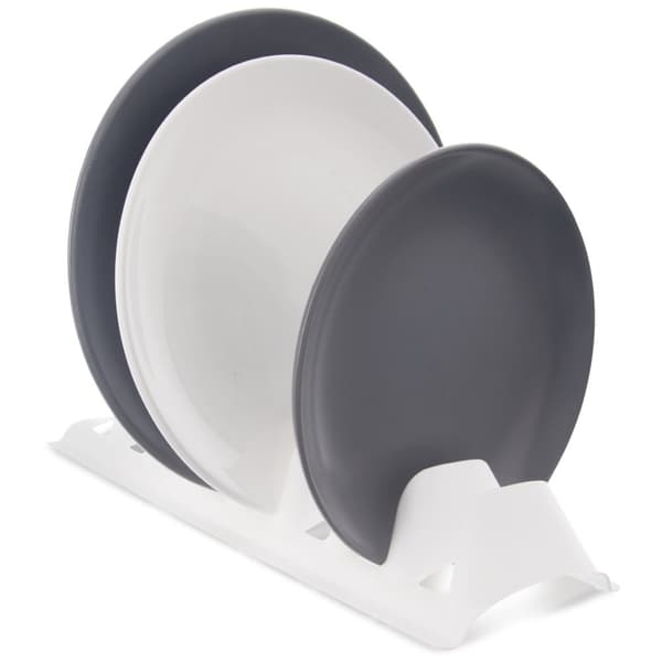 Plastplateholder for enkel oppbevaring av 8 tallerkener
