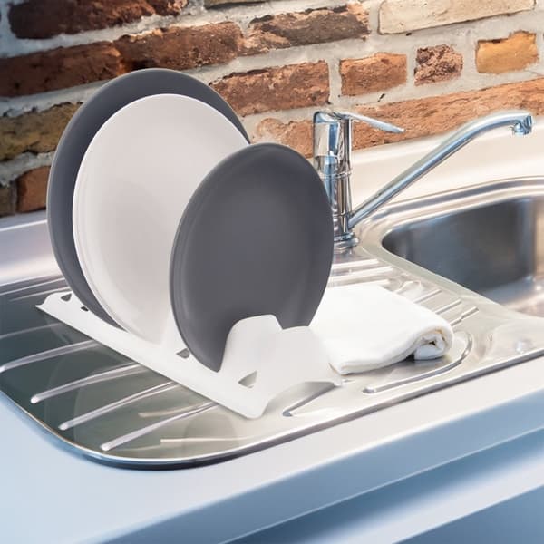 Plastplateholder for enkel oppbevaring av 8 tallerkener