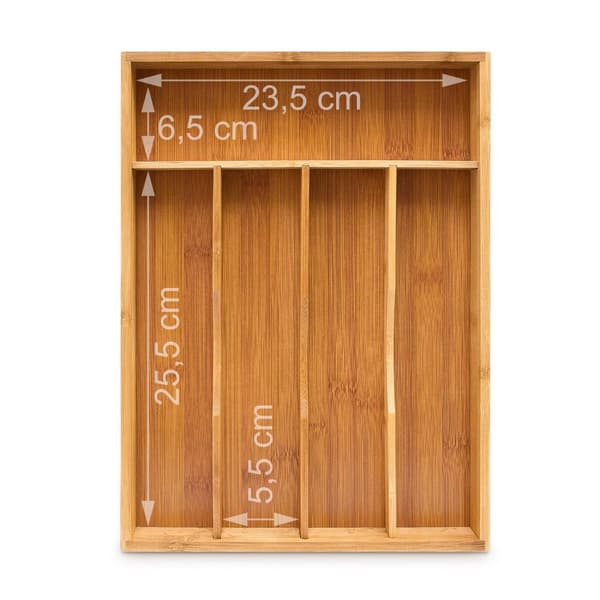 Bestikkboks bambus 34 x 25 x 4,5 cm
