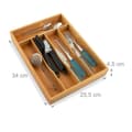Miniatyrbilde 2 av 7: Bestikkboks bambus 34 x 25 x 4,5 cm
