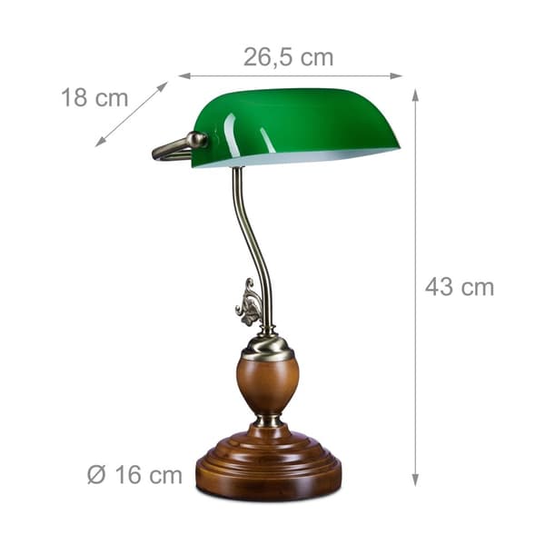 Bankers lampe JONES med trefot