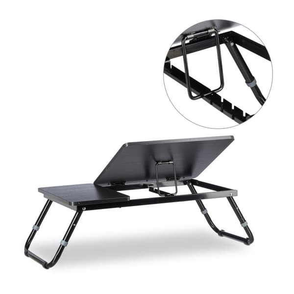 Laptopbord til sengen svart