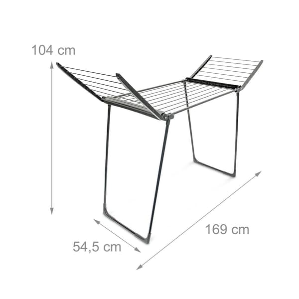 Tørrestativ foldbar sort