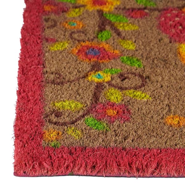 Dørmatte kokosfiber med ugle 40x60 cm