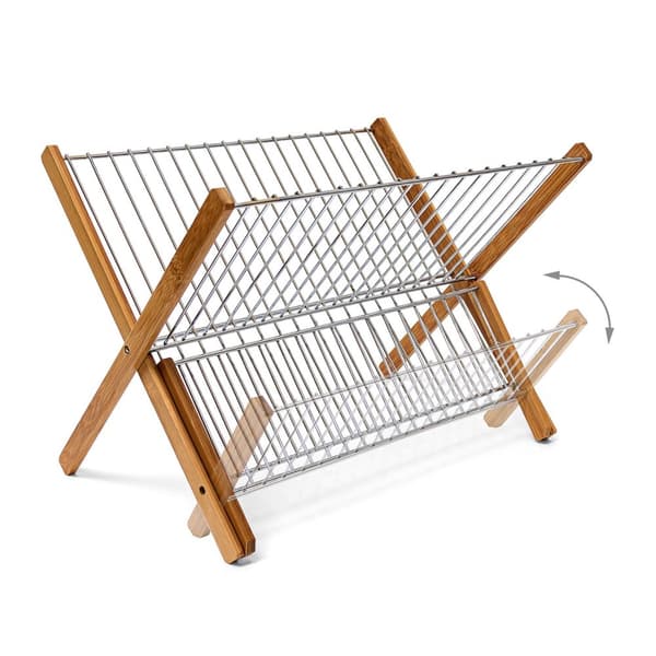 Avløpsstativ CROSS bambus metall