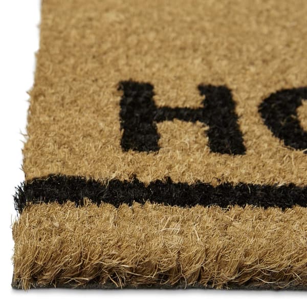 Dørmatte kokosfiber lang "Hjemmet er ..."