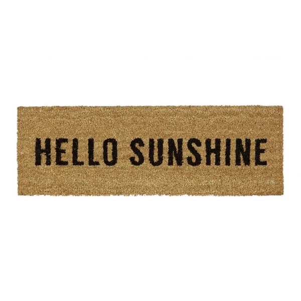 Dørmatte kokosfiber "Hello Sunshine"