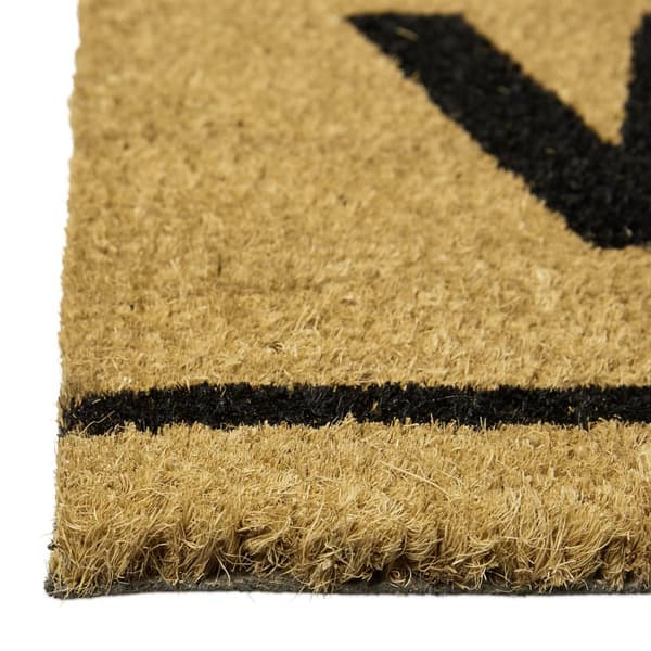 Dørmatte kokosfiber avlang "Velkommen"