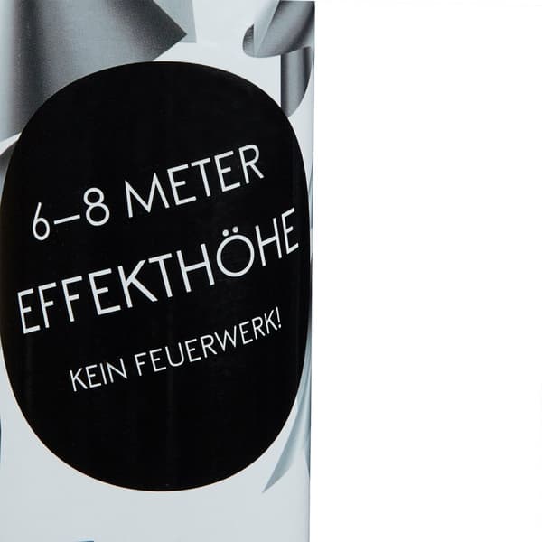 Konfettikanon 40 cm silver