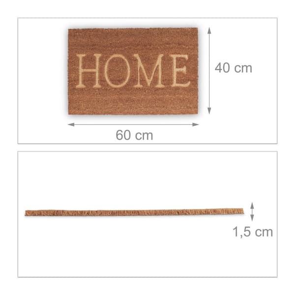 Dørmatte kokosfiber "Hjem"