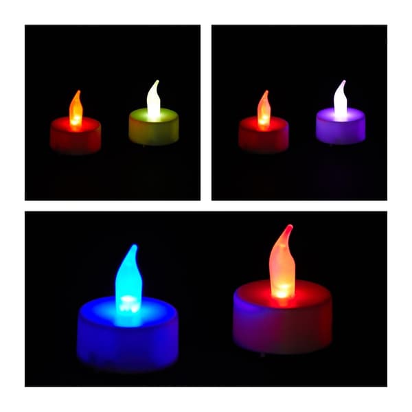 LED varmelampe med fargeskiftende lys