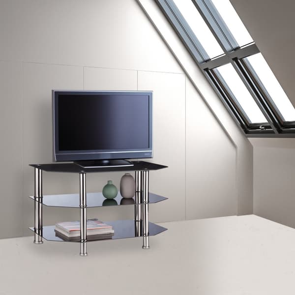 TV-bord Sort Glass