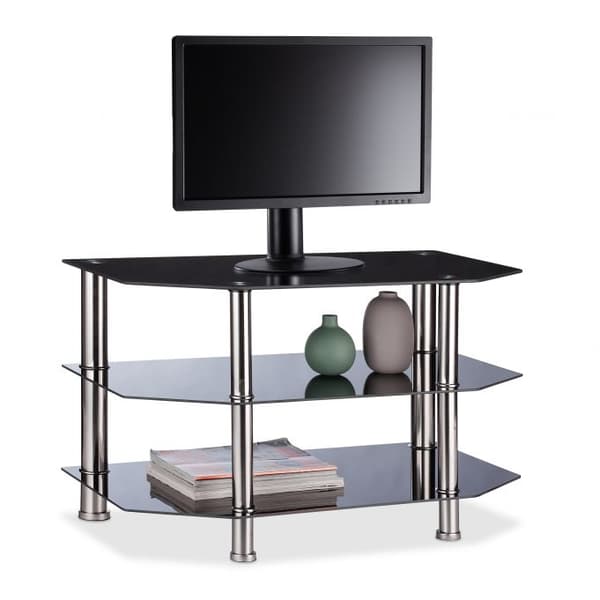 TV-bord Sort Glass