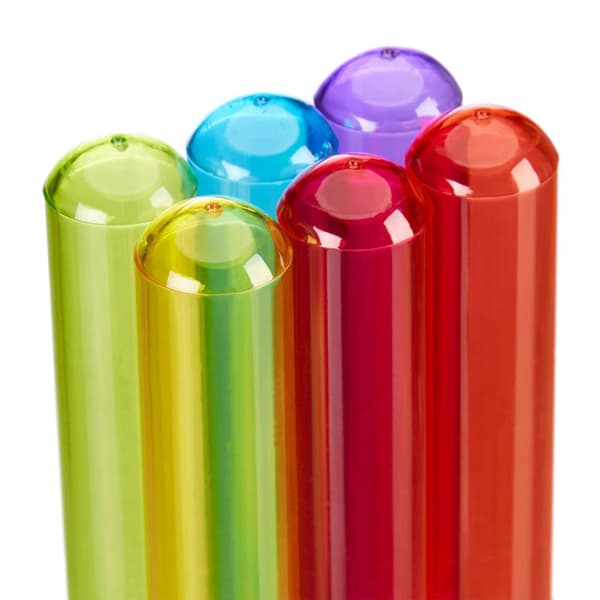 Reagensglass Slikkegryter Sett med 6 stk
