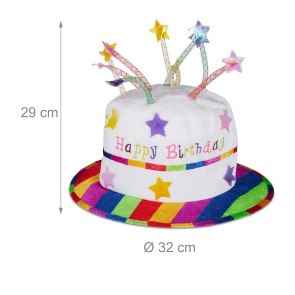 Grattis på födelsedagen hatt tårta