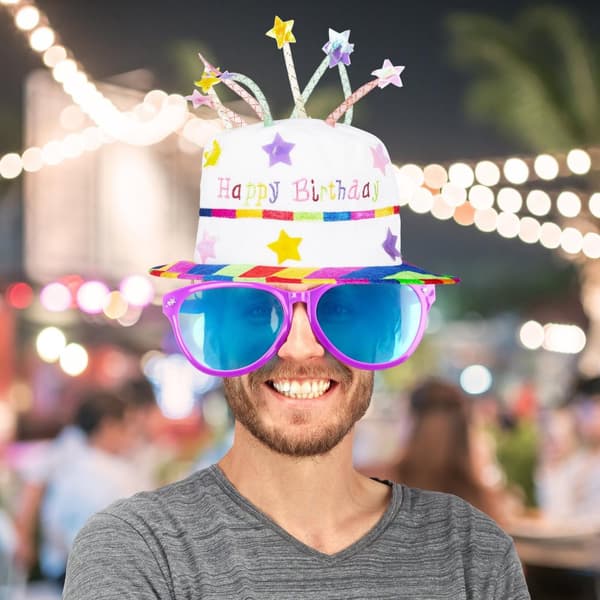 Grattis på födelsedagen hatt tårta