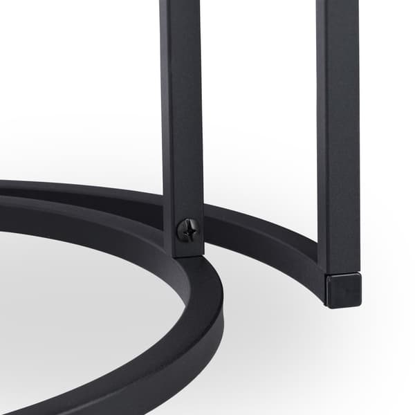 Glas sofabord sæt med 2 stk
