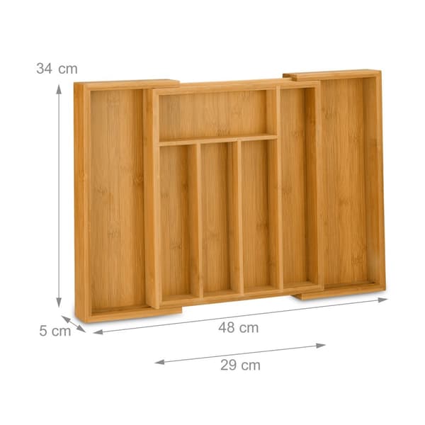 Besticklåda bambu 48 cm utdragbar