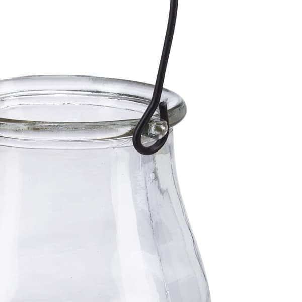 Sett med 12 lykter i glass