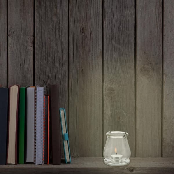 Sett med 12 lykter i glass