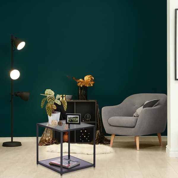 Sidebord i glas med 2 skiver