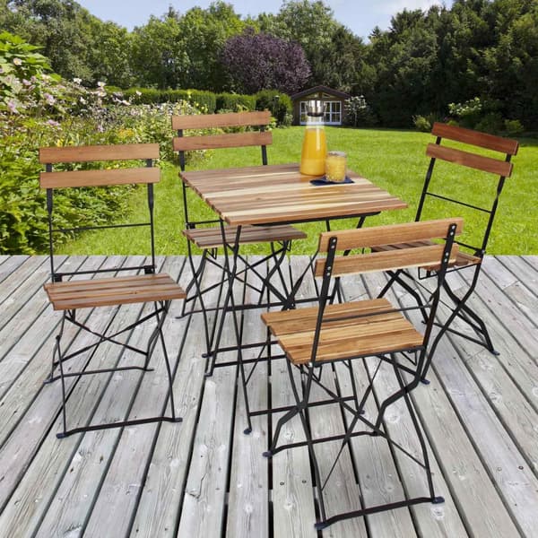Naturlig hagestol i sett med 4 stk