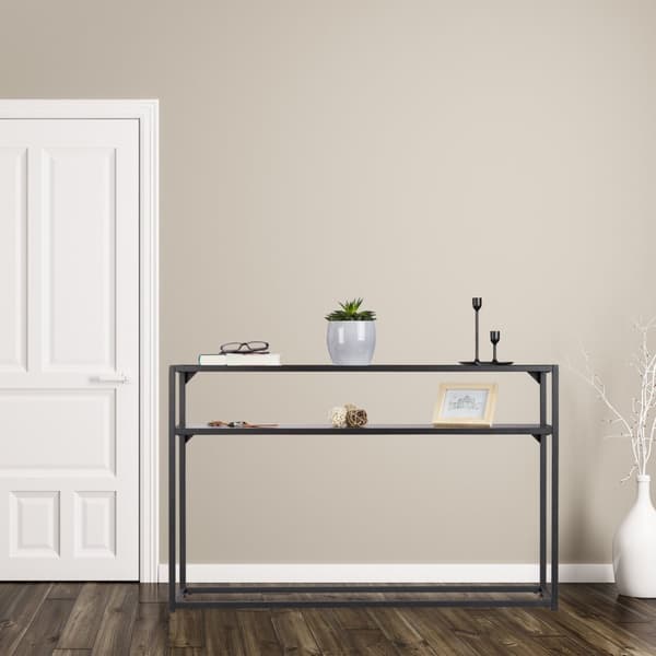 Konsolbord glas metal