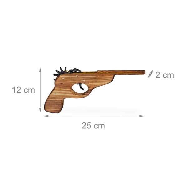 Gummibåndpistol i tre