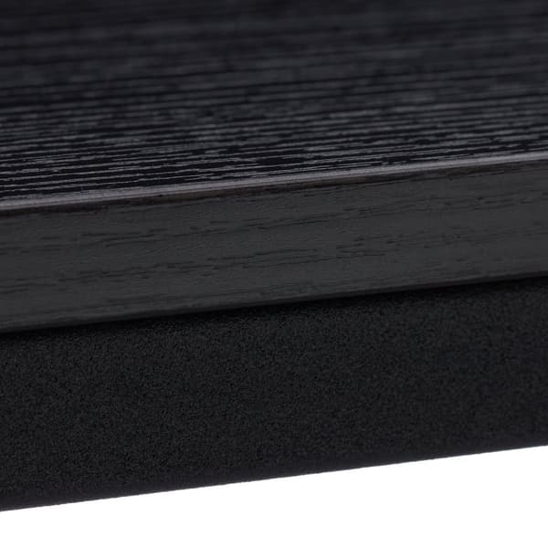 Sidobord svart med metallunderrede
