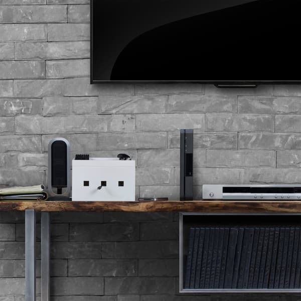 Kabelbox bambu vit