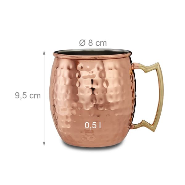 Moscow Mule muggar set om fyra