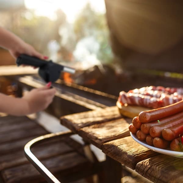 Grillblæser manuel sæt med 2