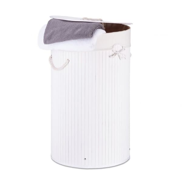 Tvättkorg bambu rund
