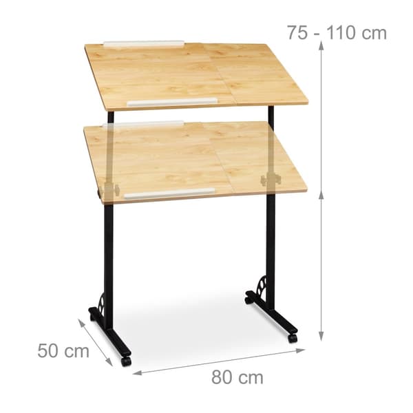 Stort laptopbord justerbart