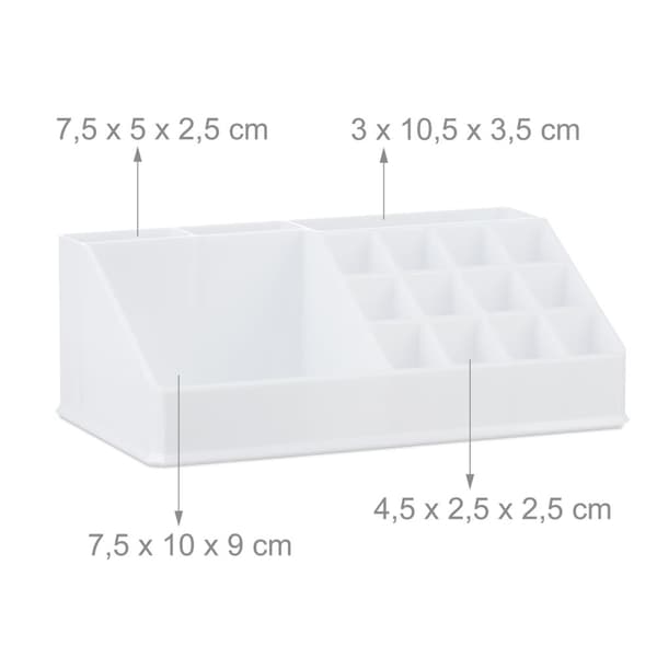 Sminkförvaring i akryl med 21 fack