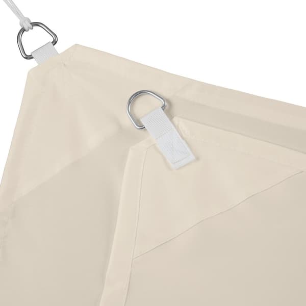 Solsejl rektangulært beige