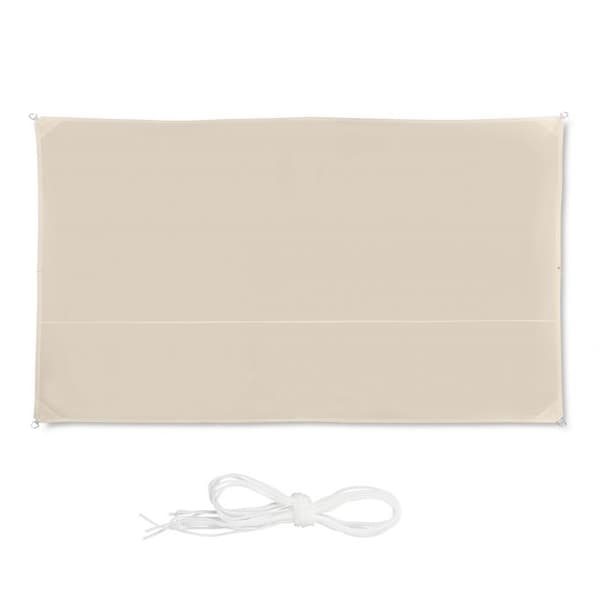 Solseil rektangulær beige