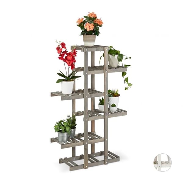 Blomsterhylla trä 5 nivåer