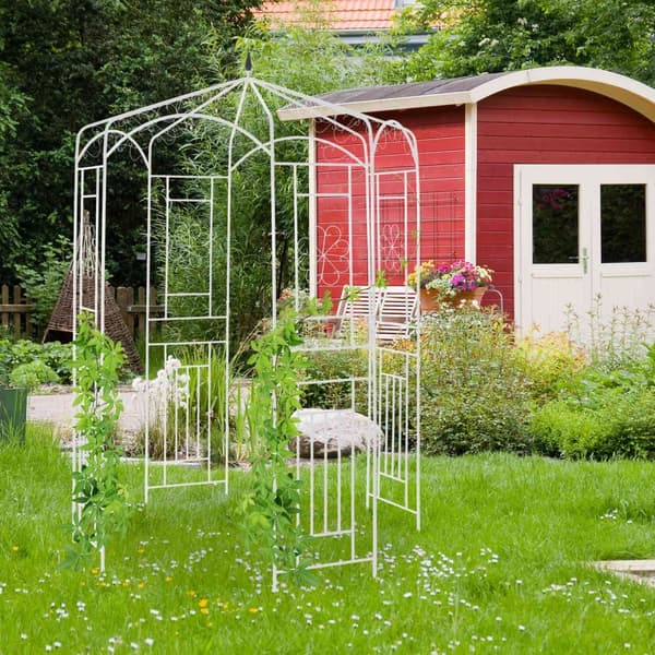 Rosa paviljong Metall
