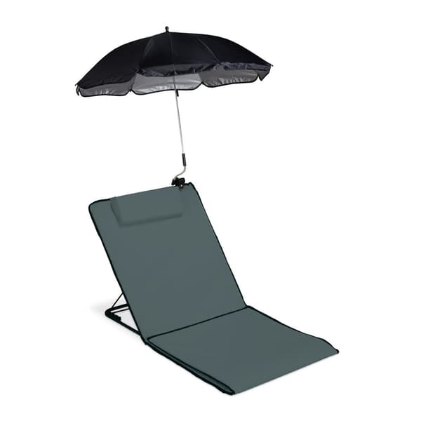 Strandmatte med parasoll