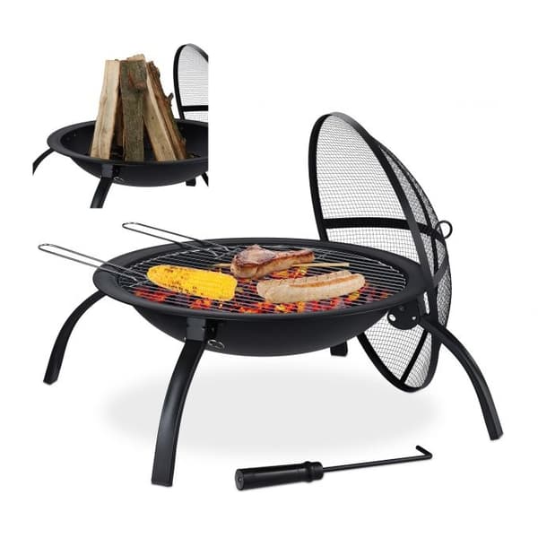 Ildskål XL med grilltilbehør