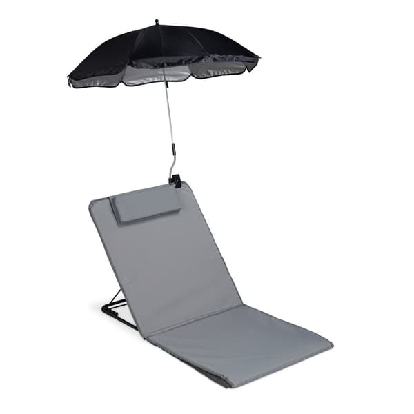 Strandmatte med parasoll