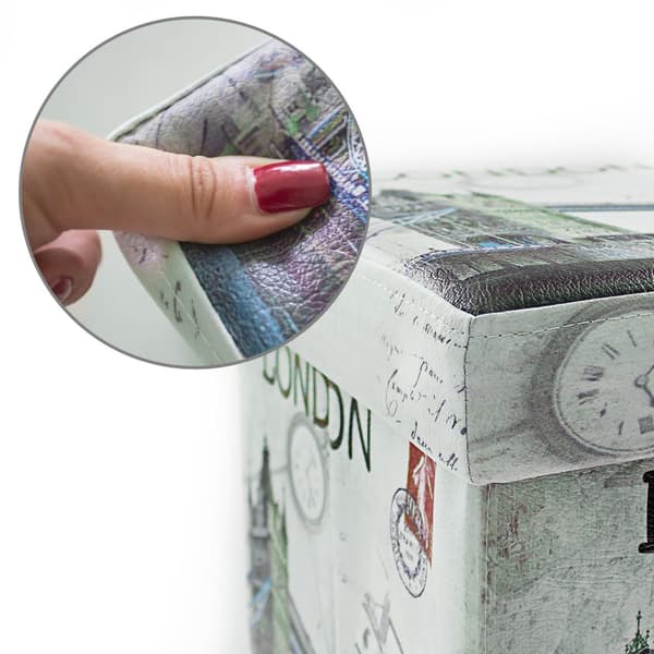 Taburet med opbevaringsplads Trend motiv