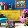 Miniatyrbillede 3 af 8: Taburet med opbevaringsplads Trend motiv