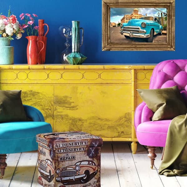 Taburet med opbevaringsplads Trend motiv