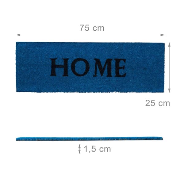 Dørmatte kokosfiber smal "HOME"