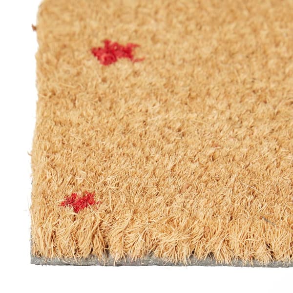 Dørmatte kokosfiber med stjernemotiv