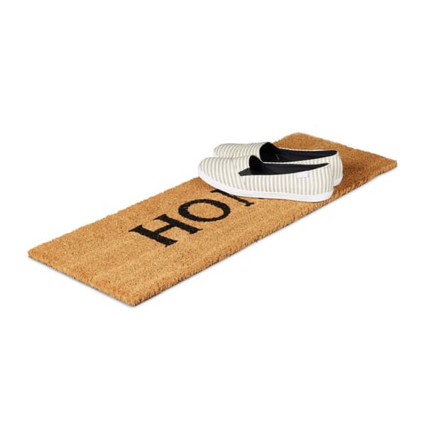 Dørmatte kokosfiber smal "HOME"